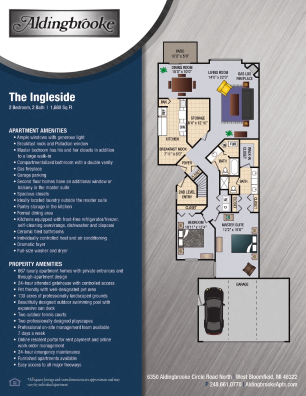 Ingleside - includes a 1 car garage floor plan